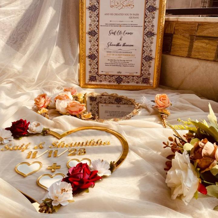 Customized and Budget-Friendly Nikah Frame Options at Khaas Gifts