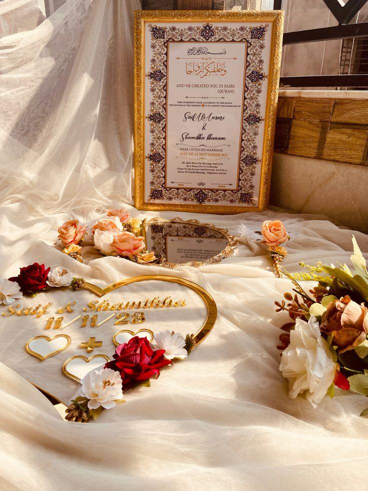 Customized and Budget-Friendly Nikah Frame Options at Khaas Gifts