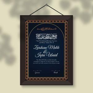 Nikah Signature Frame